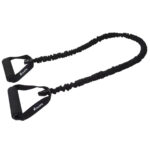 Medium level elastic resistance tube 155cm with nylon coating Medium level elastic resistance tube 155cm with nylon coating