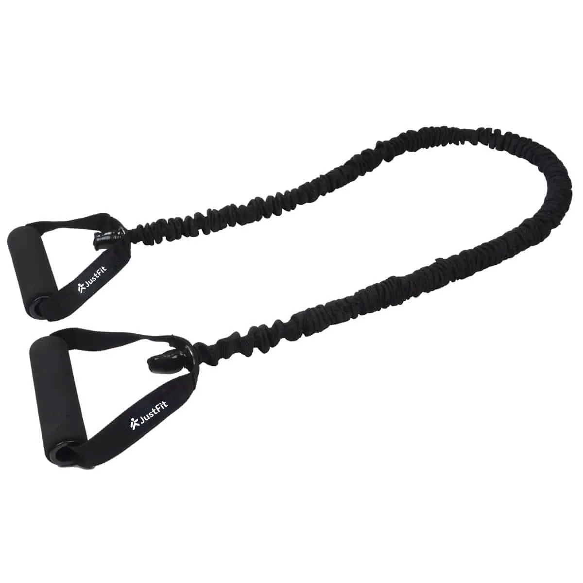 Medium level elastic resistance tube 155cm with nylon coating Medium level elastic resistance tube 155cm with nylon coating