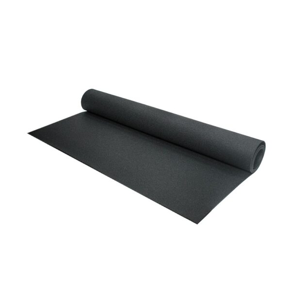 Sol caoutchouc en rouleau Sportsflooring Rolls Pure Black 10x1.5m Stockz 95095