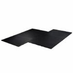 Rubber flooring Connect Tiles Pure Black 100x100x2cm Stockz 43634 Rubber flooring Connect Tiles Pure Black 100x100x2cm Stockz 43634