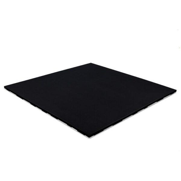 Rubber flooring Connect Tiles Pure Black 100x100x2cm Stockz 56356