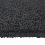 Rubber flooring Standard Tiles Black 100x100cm Stockz 62726