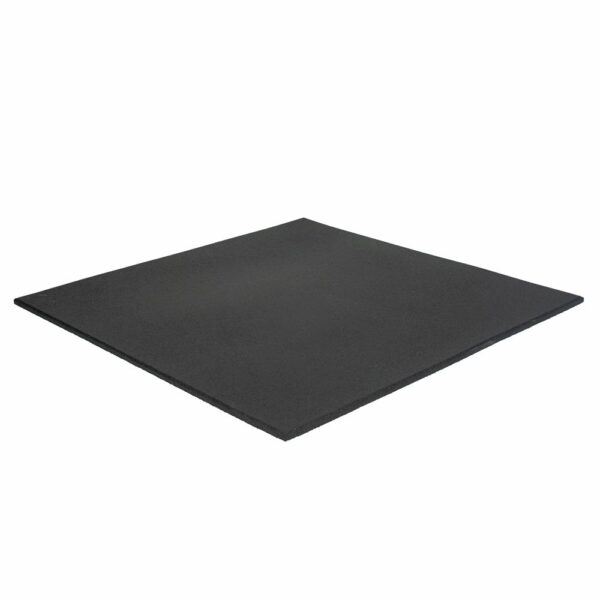 Rubber flooring Standard Tiles Black 100x100cm Stockz 87564