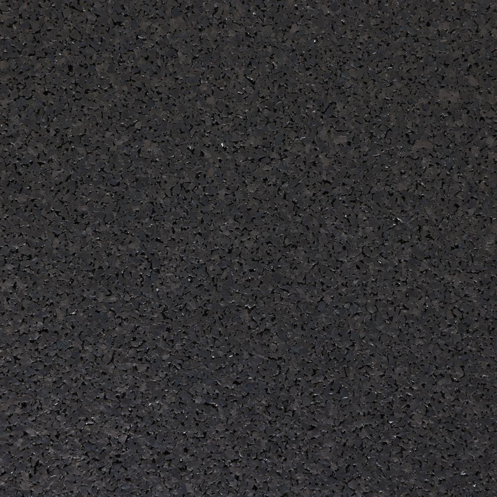 Rubber flooring Standard Tiles Black 100x100cm Stockz 94674