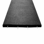 Sol exterieur en caoutchouc Piastrelle per esterni nero 100x100cm Stockz 41709