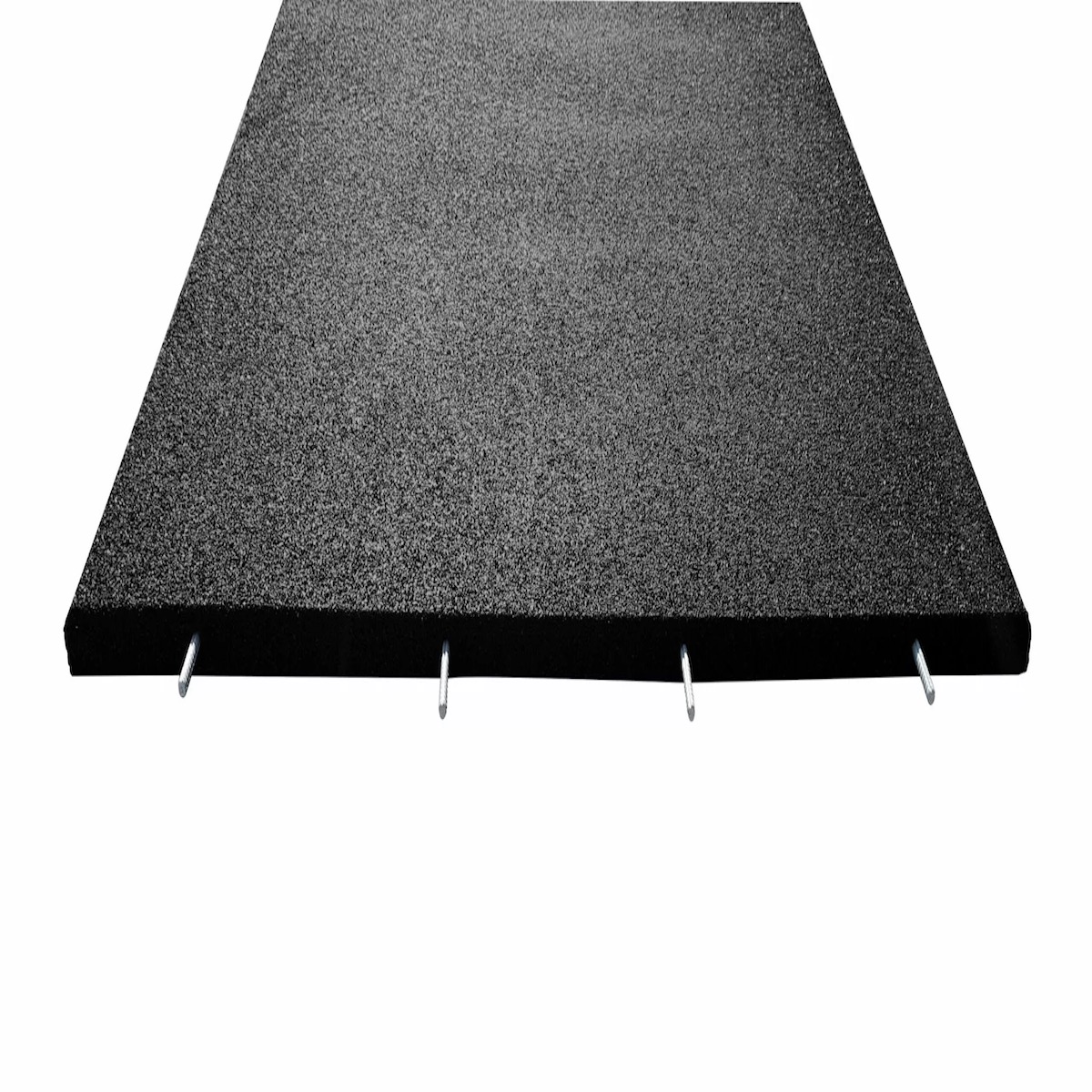 Sol exterieur en caoutchouc Piastrelle per esterni nero 100x100cm Stockz 41709