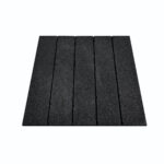 Sol exterieur en caoutchouc Piastrelle per esterni Nero 100x100cm Stockz 80466