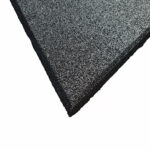 Sol exterieur en caoutchouc Piastrelle per esterni nero 100x100cm Stockz 88483