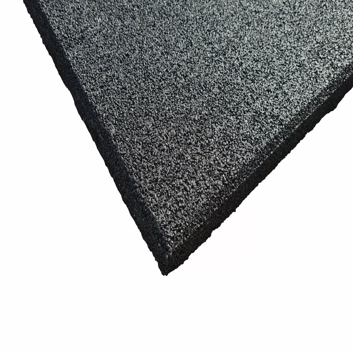 Sol exterieur en caoutchouc Piastrelle per esterni nero 100x100cm Stockz 88483