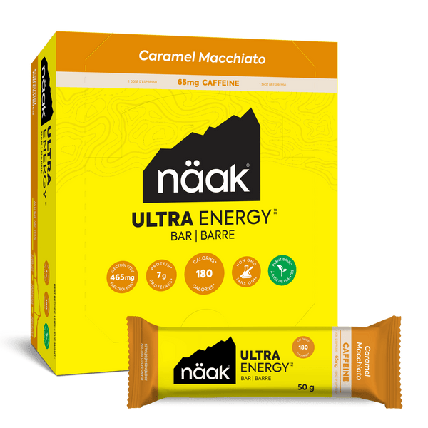 Ultra Energy Caffeine Bars 50g Naak embalagem de 12 77304