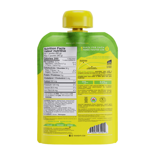 Puré energetique 90g Naak embalagem de 12 14461