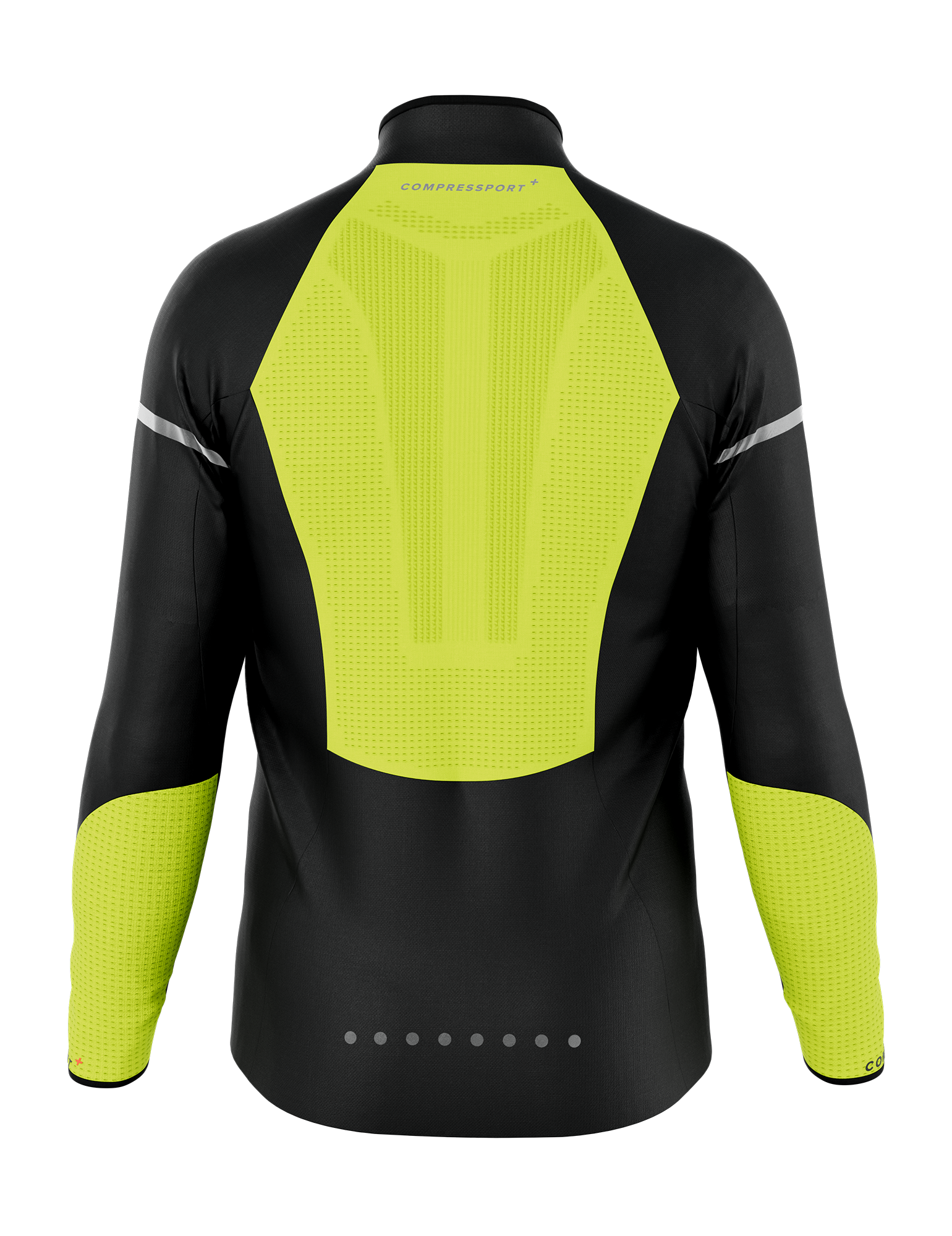 Windproof Flash High Visibility Windbreaker Jacket for Men Compressport 28880