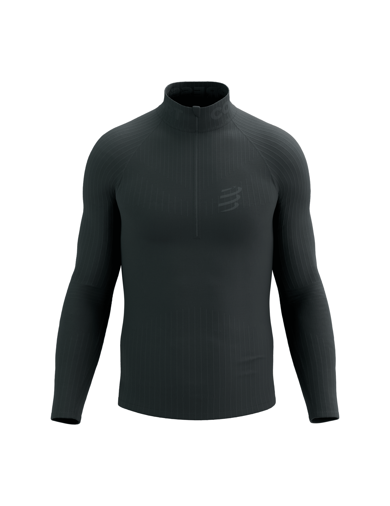Compressport Casaco de manga comprida 3D Thermo Half Zip para homem 12106