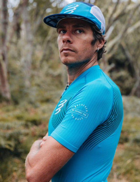 Compressport 34820 Atmungsaktive und verstellbare Sportmütze 5 Panel Light Cap