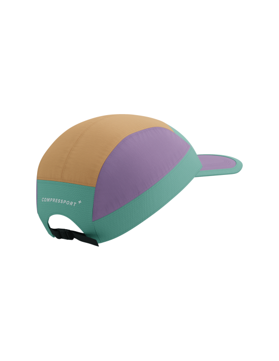 Atmungsaktive und verstellbare Sportkappe 5 Panel Light Cap Compressport 53929