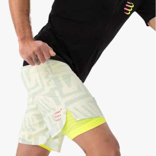 Trail Racing 2 In 1 Heren Compressport Trail Short Combo 87755