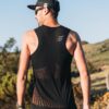 Debardeur t shirt running Pro racing Singlet Homme Compressport 15398