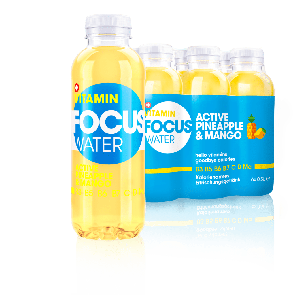 Eau vitaminee Active 500ml Focus Water lot de 6 36031