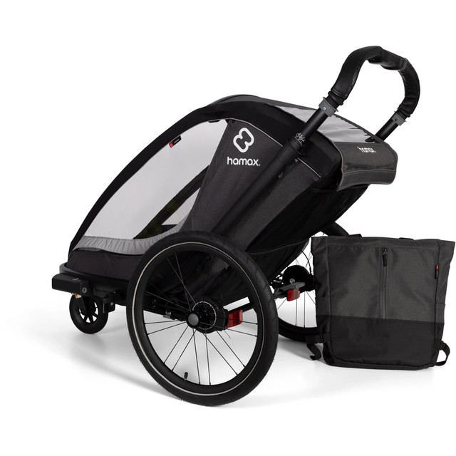 Remorque a velo convertible poussette Cocoon One Hamax 54605