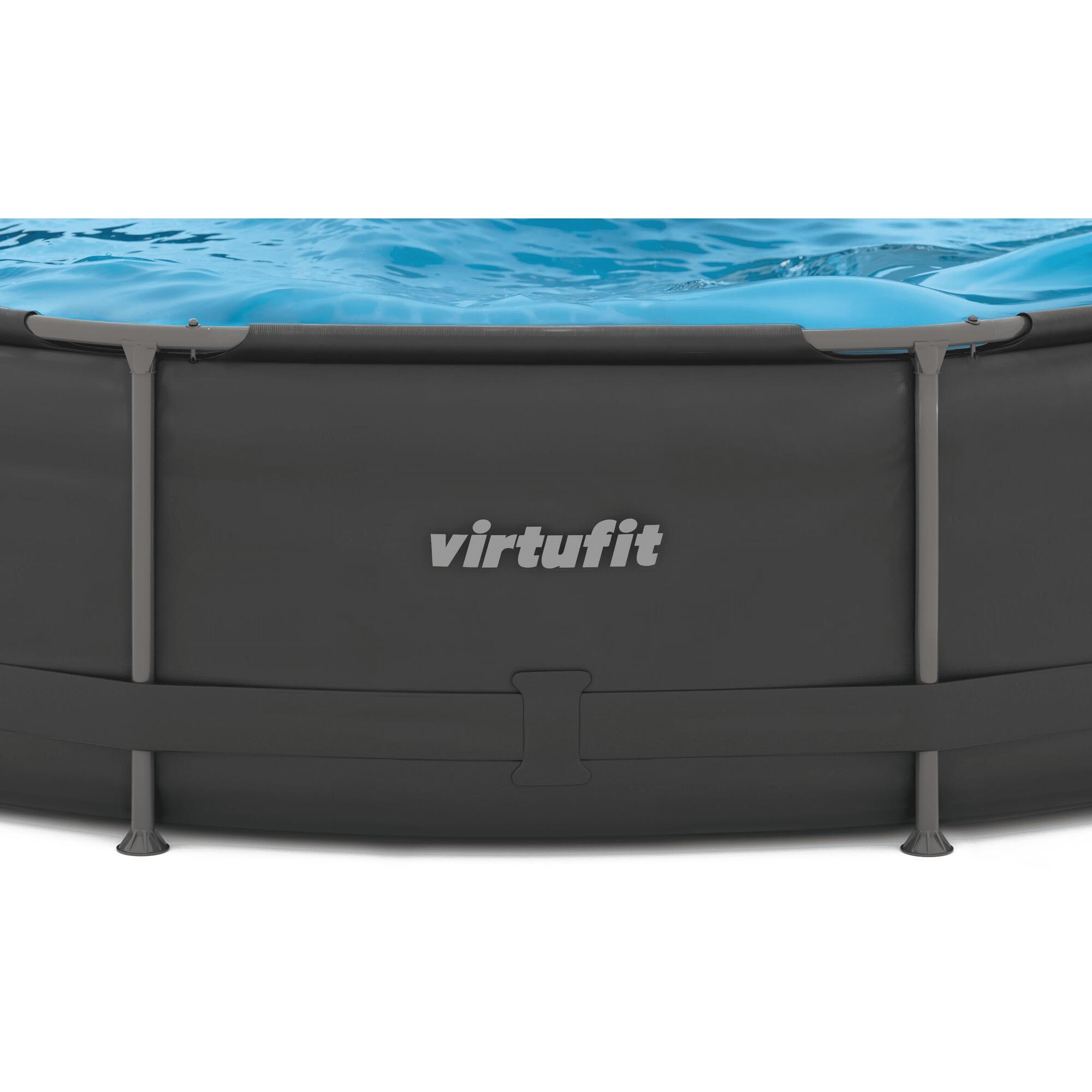 Round tubular above-ground pool with VirtuFit 40380 filtration pump