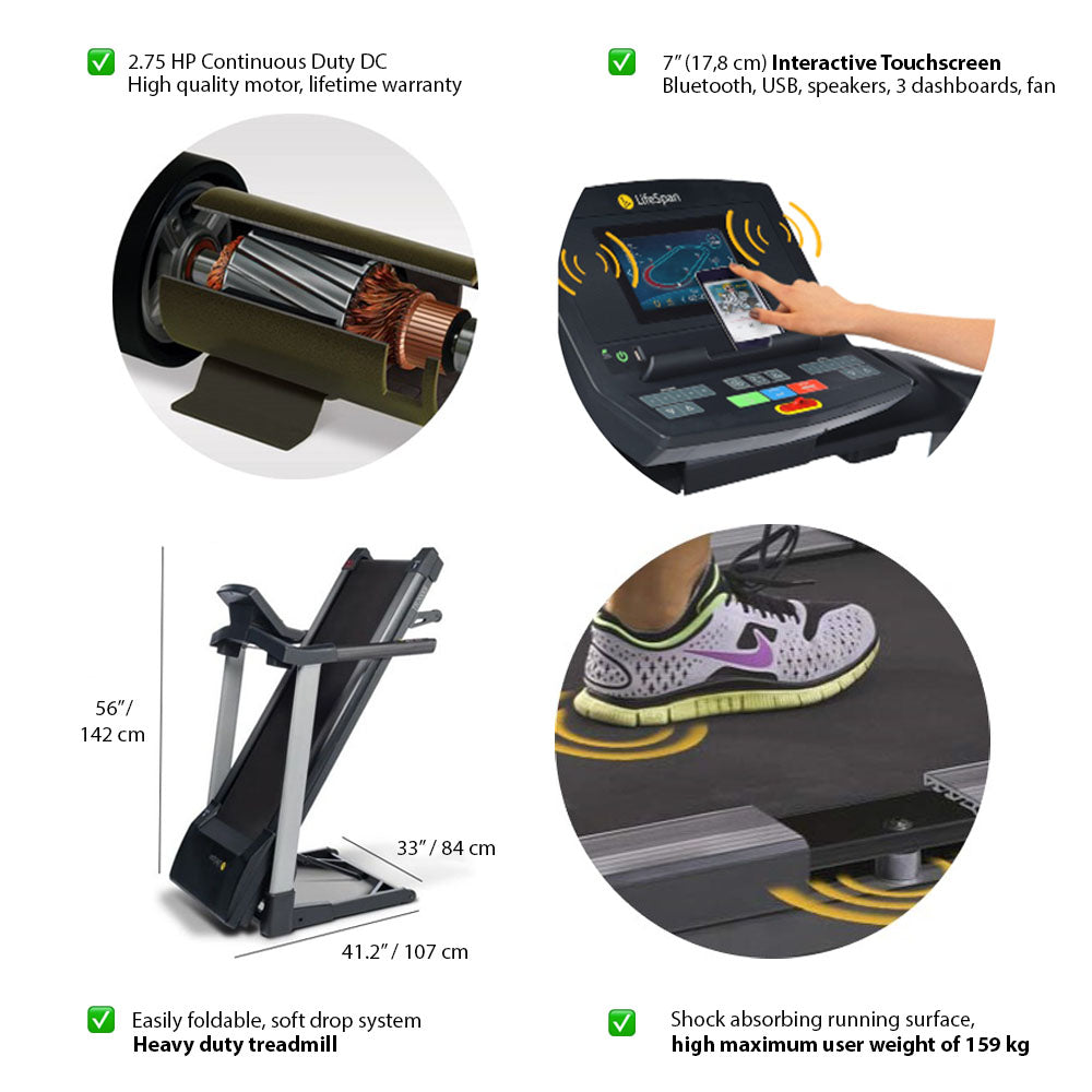 TR3000iT treadmill LifeSpan Fitness 39693