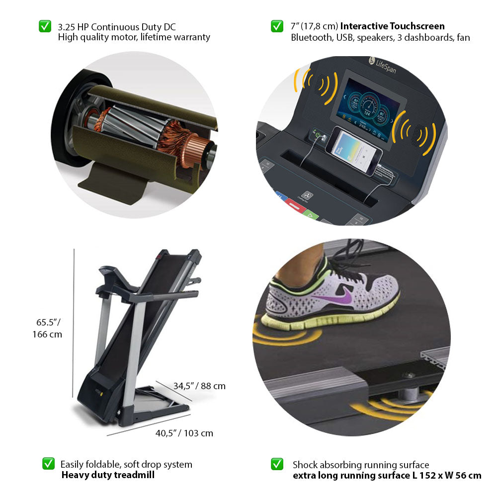 TR4000iT treadmill LifeSpan Fitness 74416