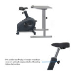 C3 DT5 Classic Bicicleta de escritorio LifeSpan Fitness con superficie de trabajo 48366