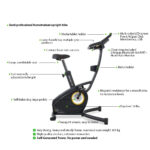 Velo semi professionnel Hometrainer Upright Bike C5i Self Generating LifeSpan Fitness 75193