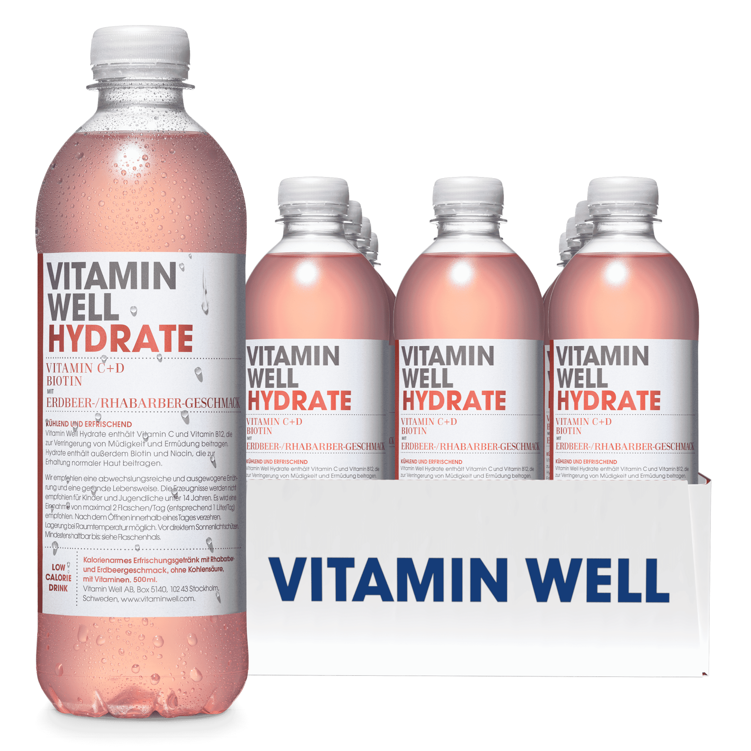 Hydrate 500ml Vitamin Well verpakking van 12 28291