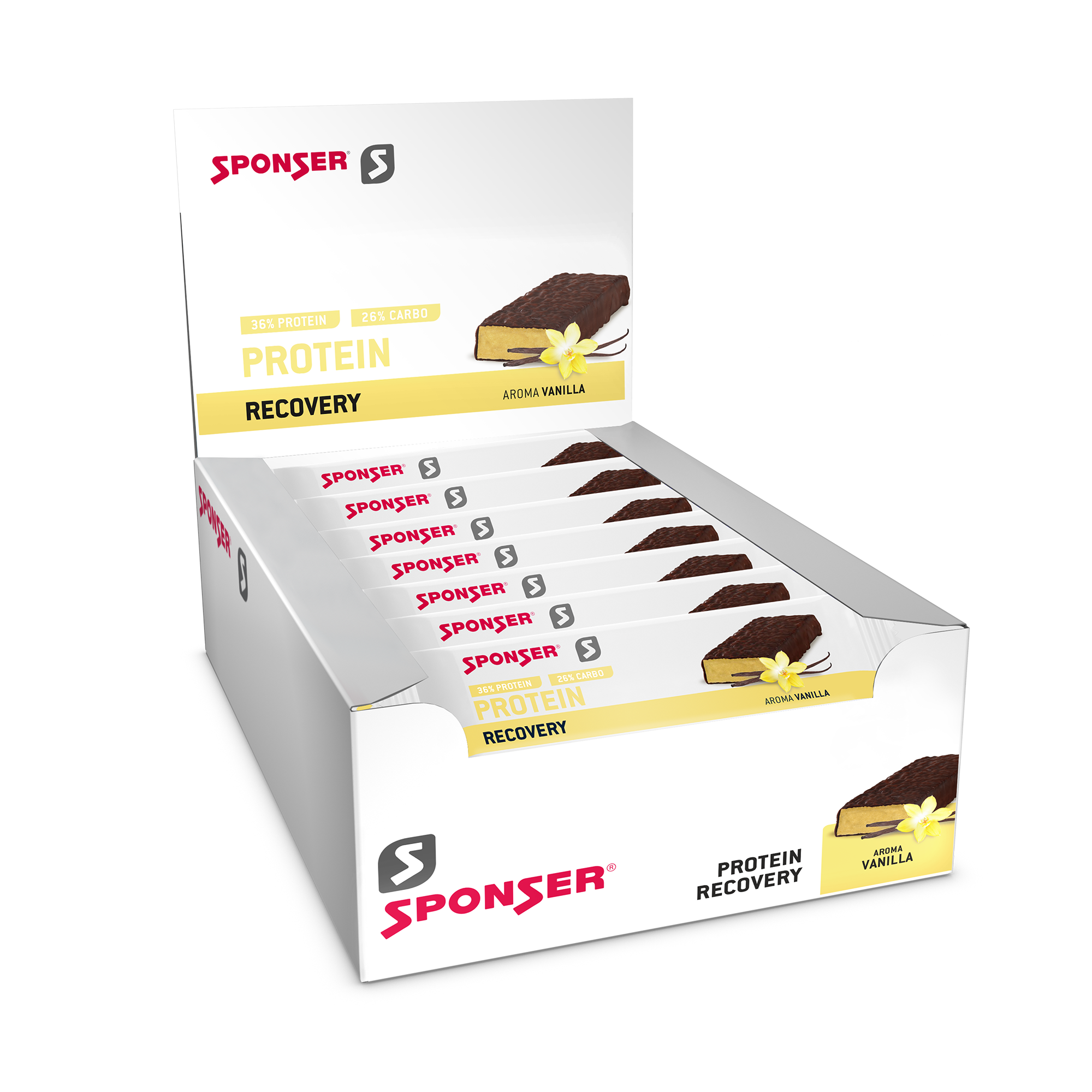 Protein Recovery Bar 50g Sponser lot de 25 41316