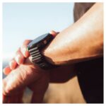 Interchangeable silicone strap for 22mm watch Polar 74012