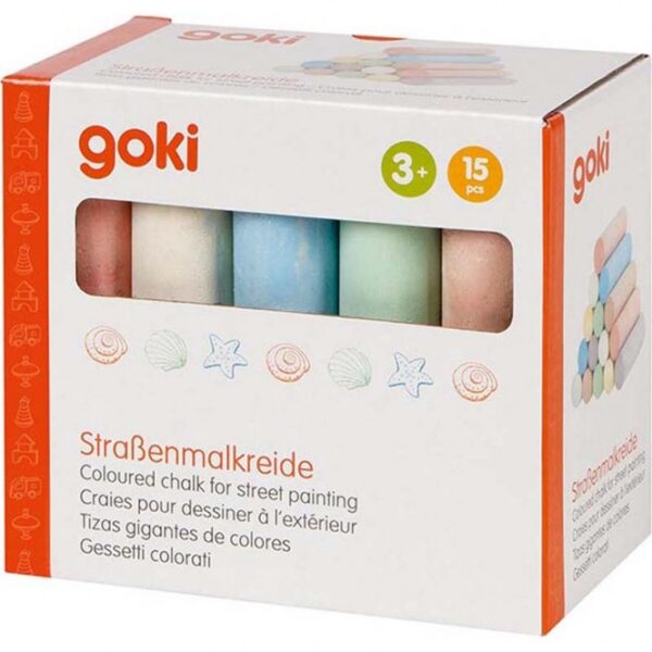 Goki Tizas de colores paquete de 15 80128