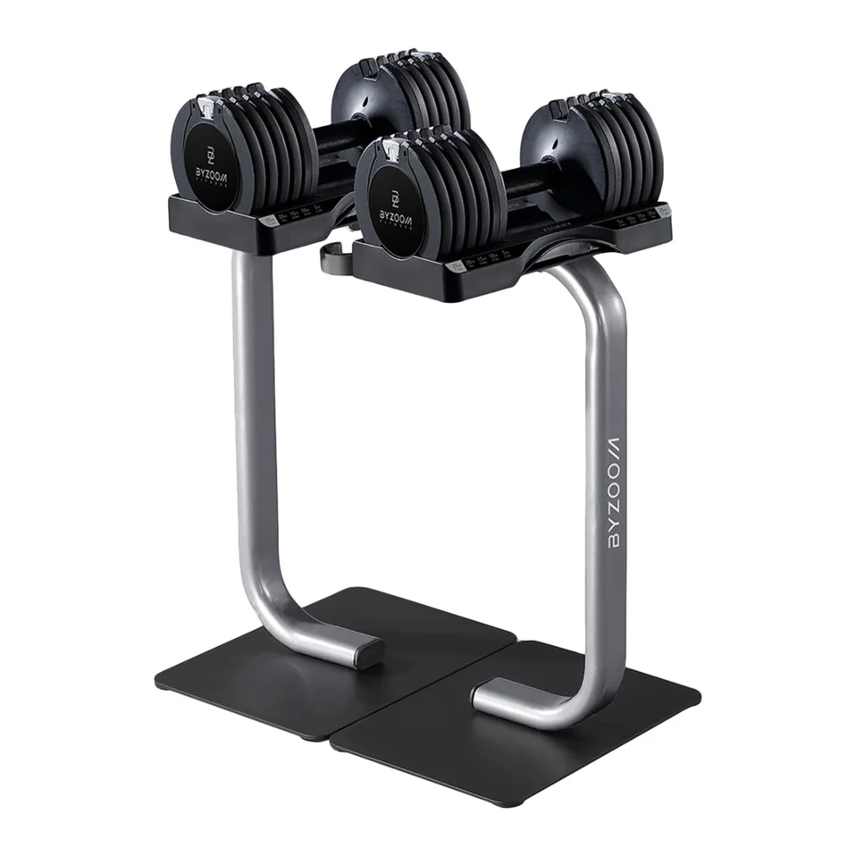 Byzoom Fitness 60098 adjustable dumbbell storage rack