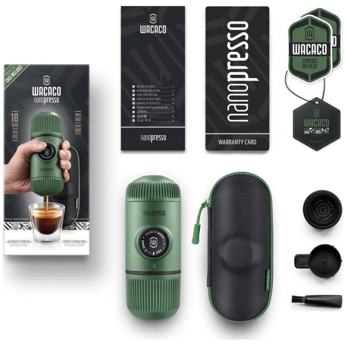 Máquina de café portátil Nanopresso com tampa Wacaco 96008