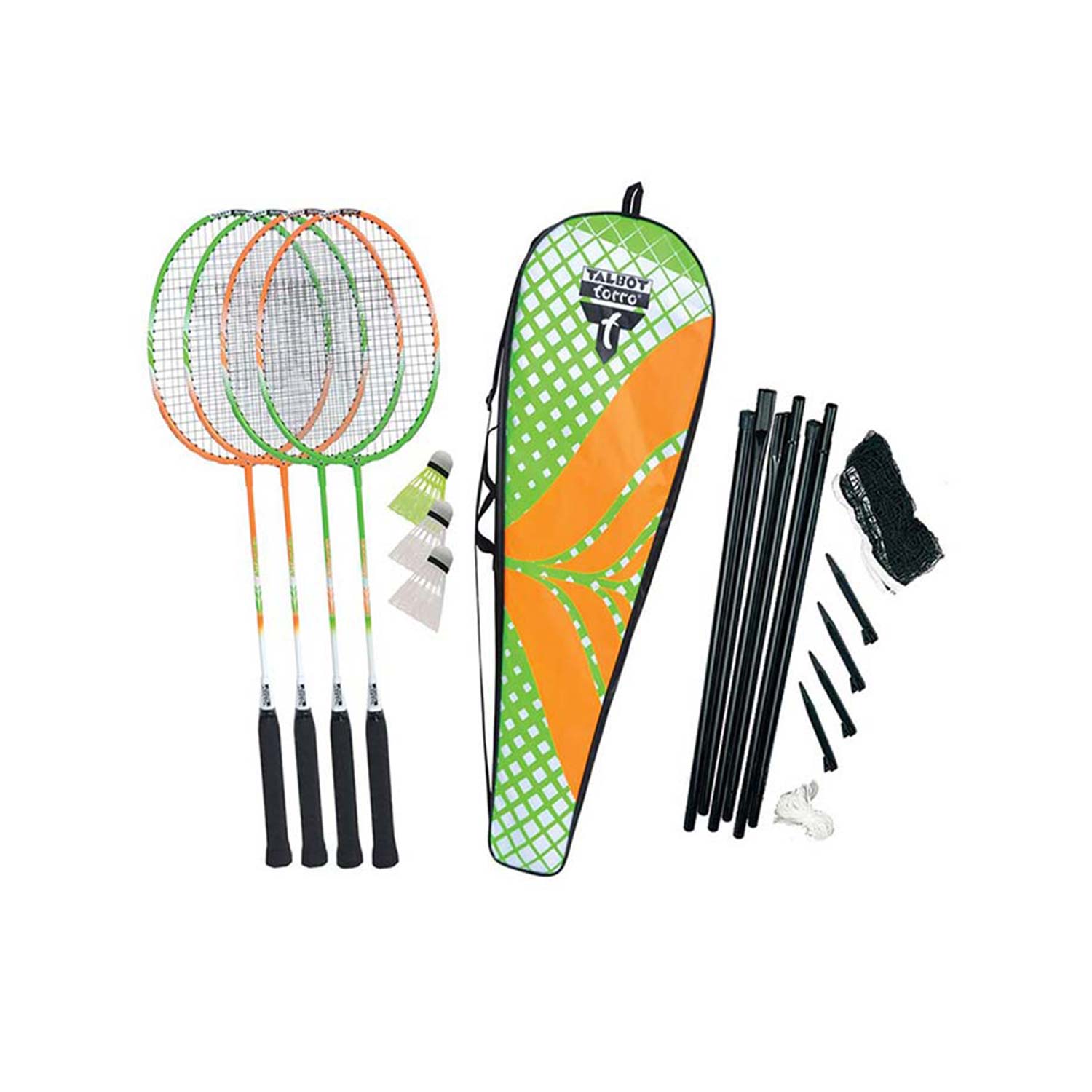 Conjunto de badminton 4 Attacker Plus Talbot Torro 93727