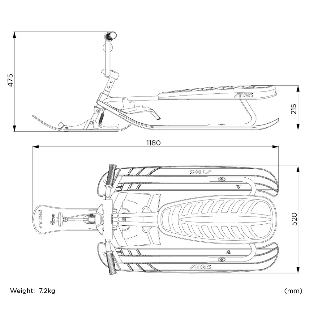 Stiga Snowracer Curve SX 27385