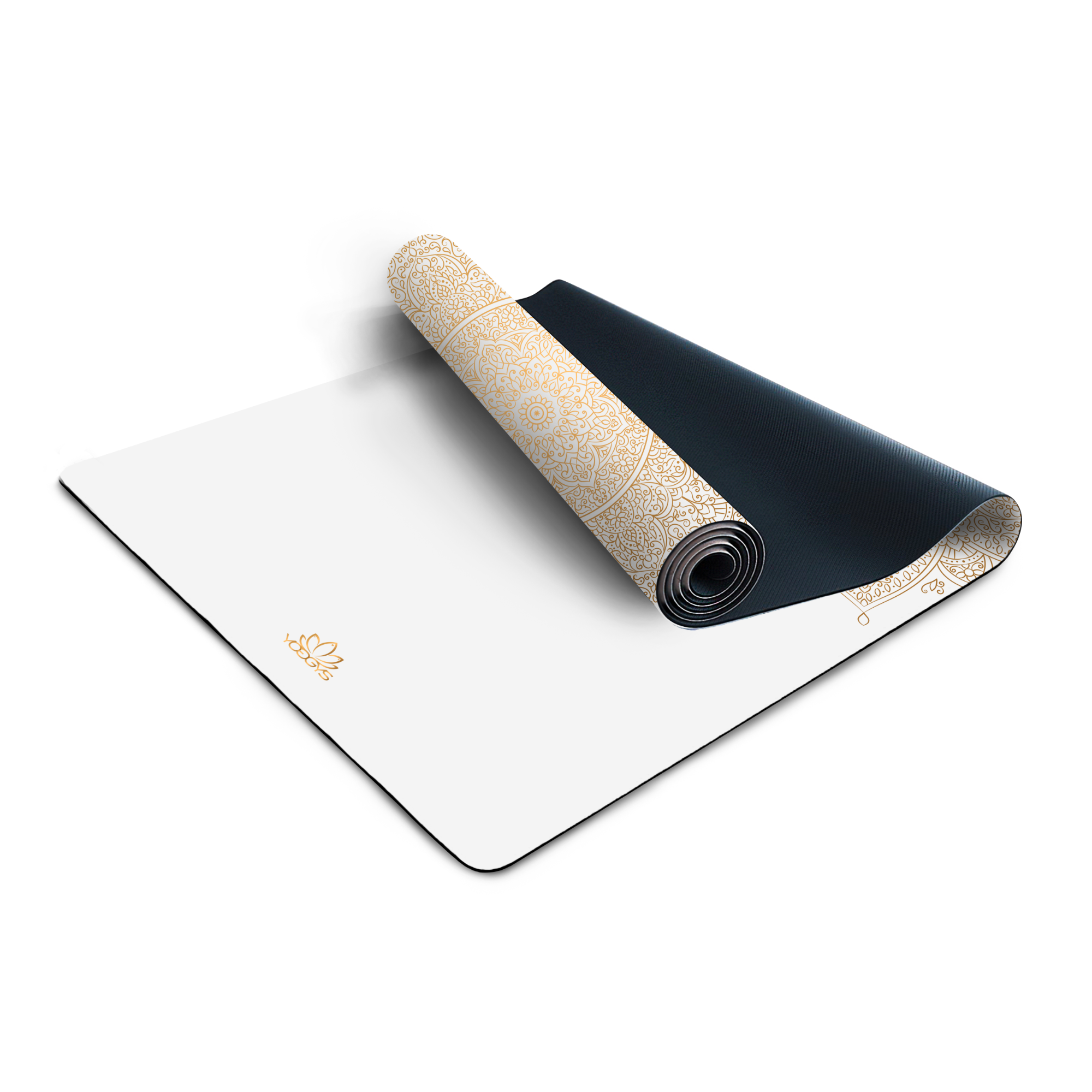 Premium Mandala Gold yoga mat 183x68x0.5cm Yoggys 57800