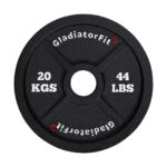 Disco olimpico in ghisa nera Ø 51mm GladiatorFit 20KGS Disco olimpico in ghisa nera Ø 51mm GladiatorFit 20KGS