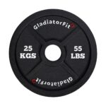 Disco olimpico in ghisa nera Ø 51mm GladiatorFit 25KGS Disco olimpico in ghisa nera Ø 51mm GladiatorFit 25KGS