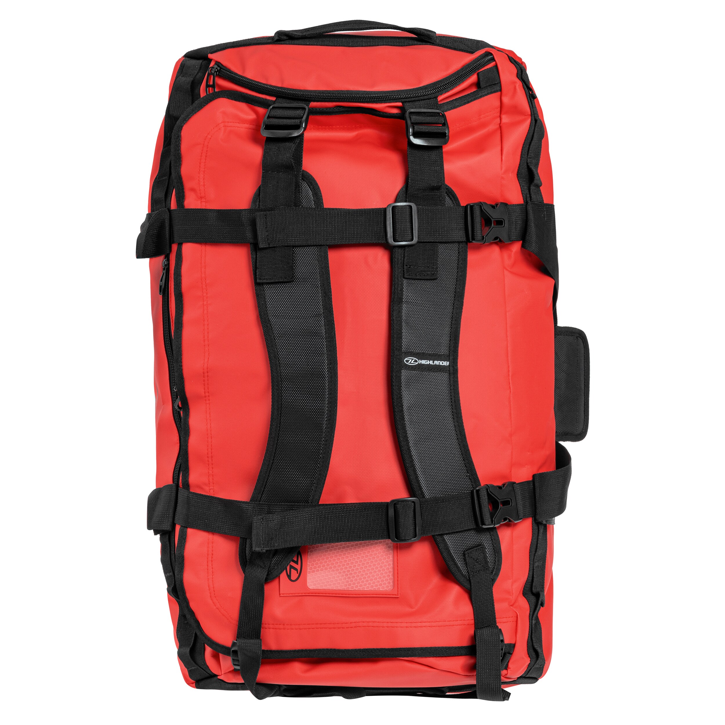 2587819 torba highlander outdoor storm kitbag 90 l red tyl szelki kompress 1