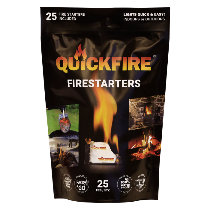 Allume feu QuickFire lot de 25 65609