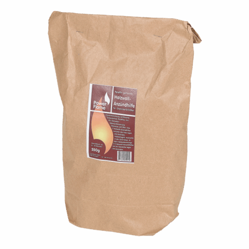 Powerflame Accendifuoco in lana di legno confezione da 50 55190