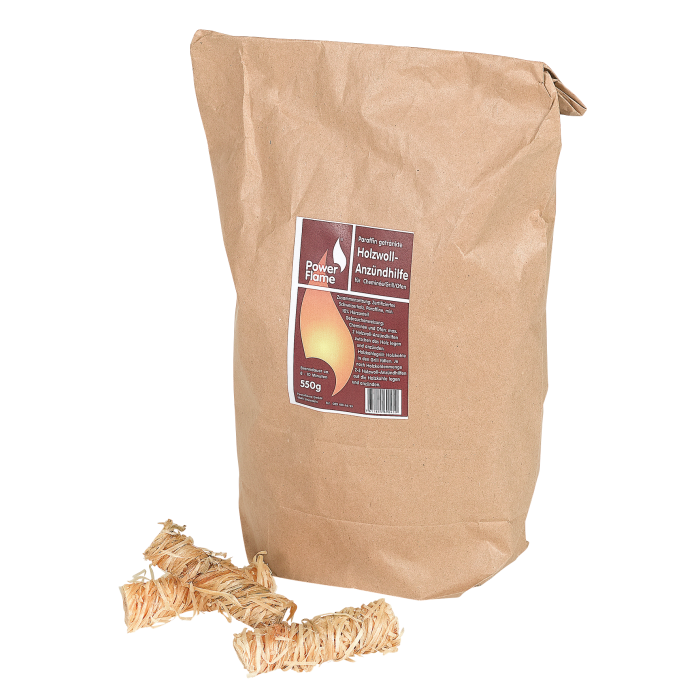 Powerflame Accendifuoco in lana di legno confezione da 50 63675