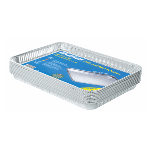 Alustar Vassoio per barbecue in alluminio confezione da 10 37686