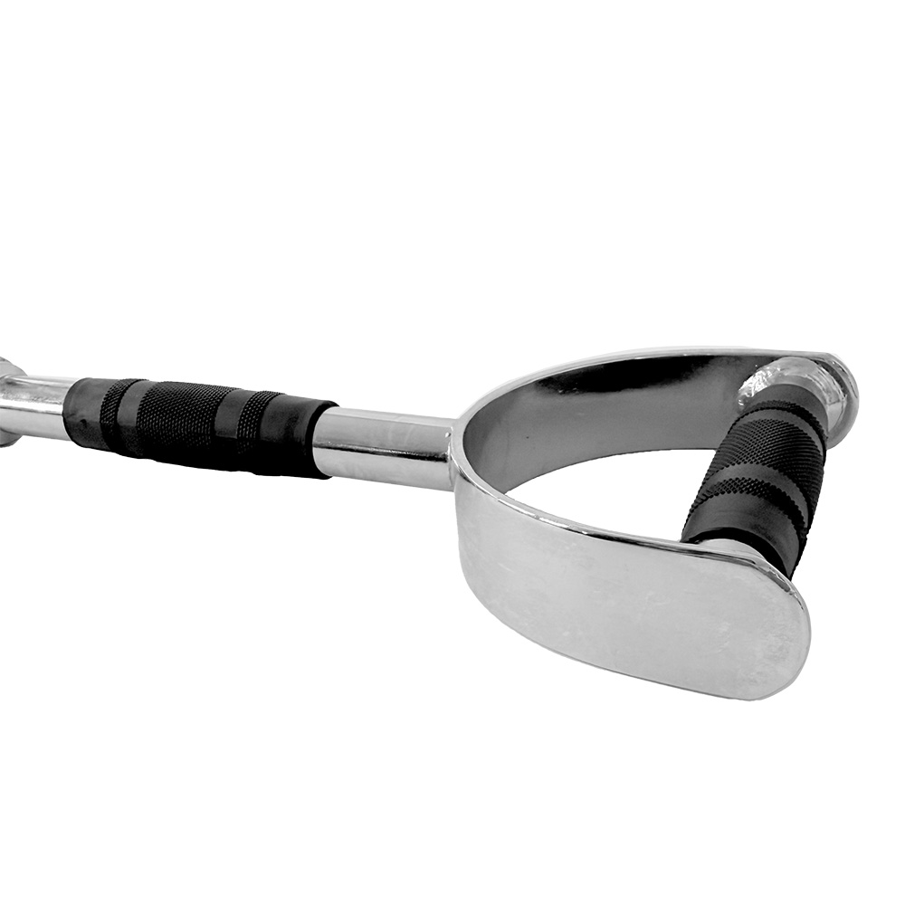 Barre en acier avec poignees pour tirage a la poulie 2 v2