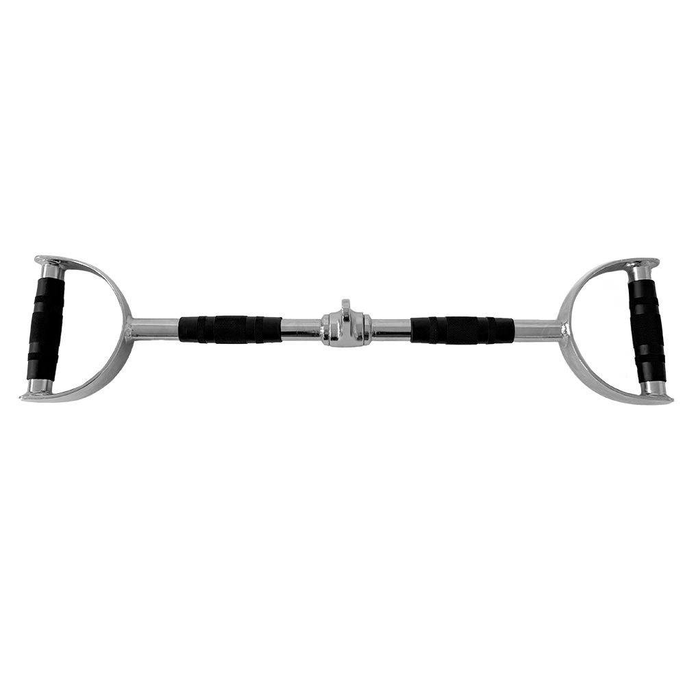 Barre en acier avec poignees pour tirage a la poulie 3 v2