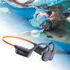 Ecouteur a conduction osseuse etanche Omada orange 3