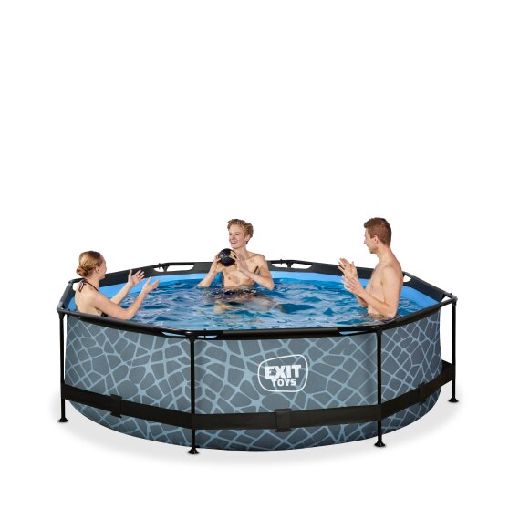 Piscine ronde avec pompe a filtre EXIT Toys 73559 1