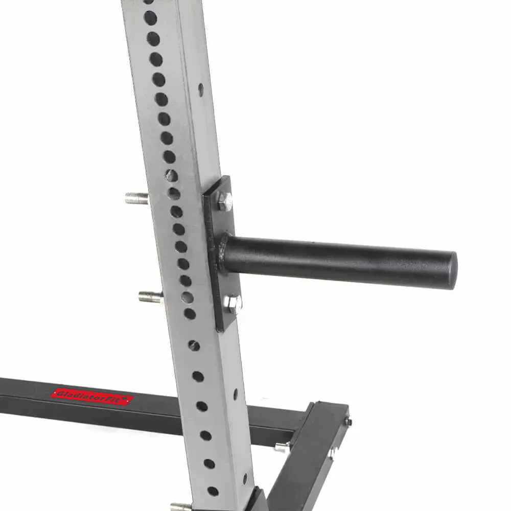 Rack cage a squat musculation en acier 550kg 120x120x180cm gris