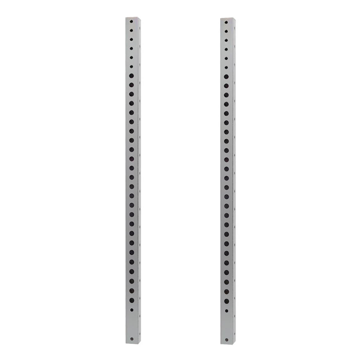 Rack cage a squat musculation poteaux gris 1